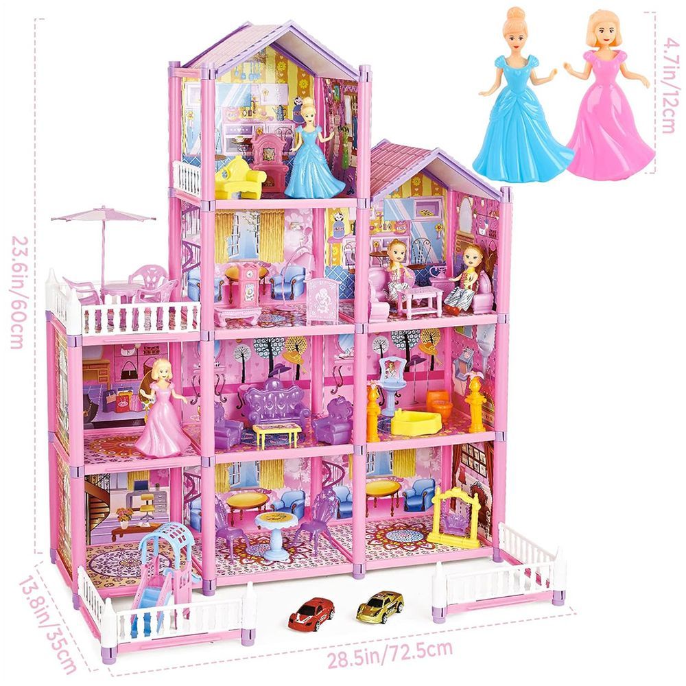 Little Learners - Magic Villa Dollhouse - 194 Pcs