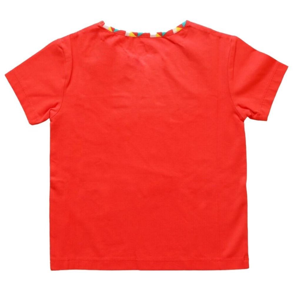 Ola Otter - Round Neck Tee w/ Pocket - Pinwheel Parade