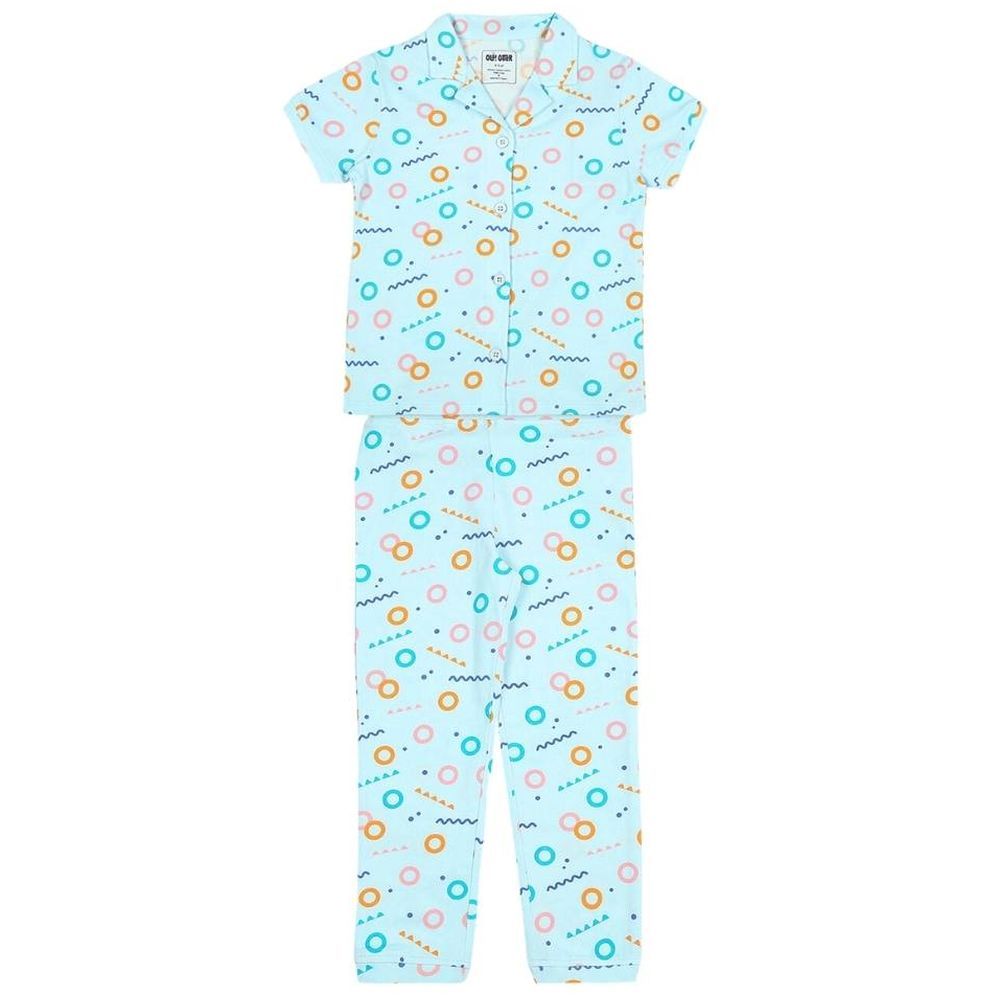 Ola Otter - 2pc-Set - Kids Short Sleeve Nightsuit - Free Float