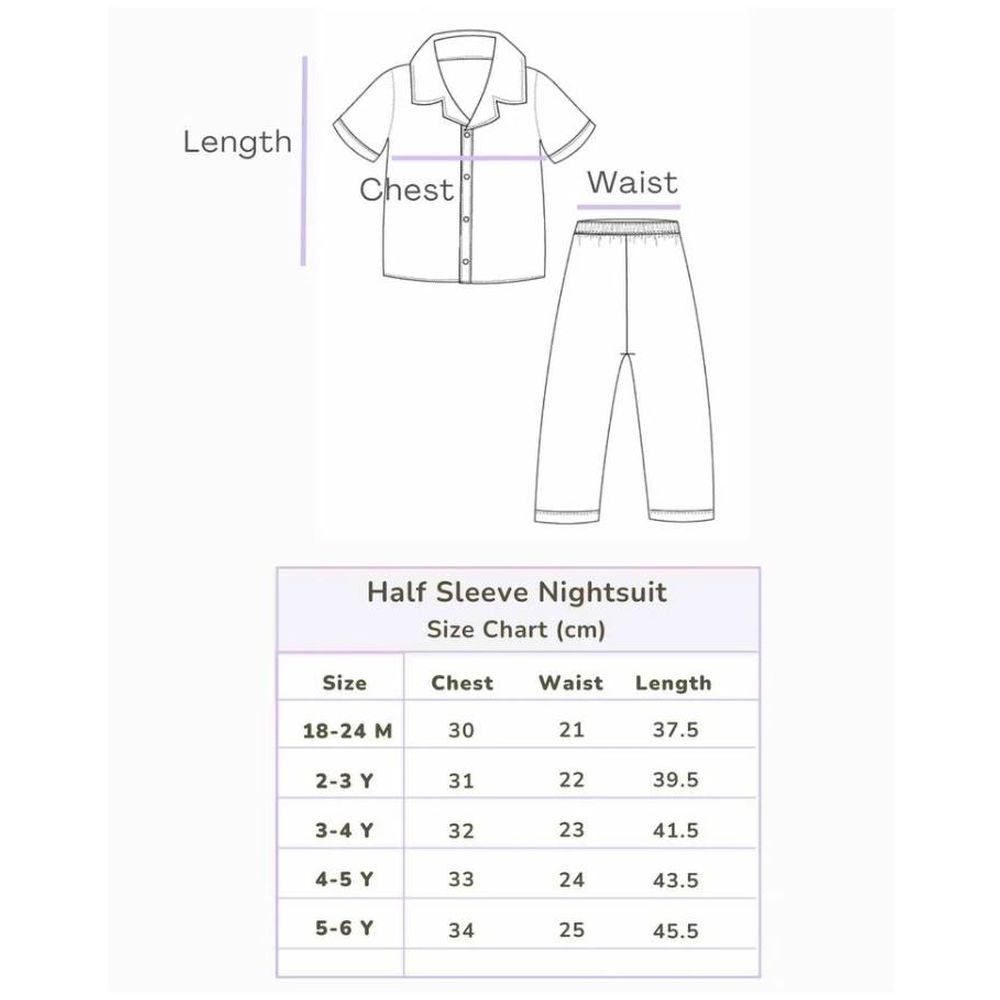 Ola Otter - 2pc-Set - Kids Short Sleeve Nightsuit - Free Float