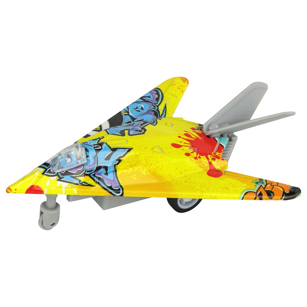 Kidzpro - Pull Back Diecast Jet Fighter 1pc - Style May Vary