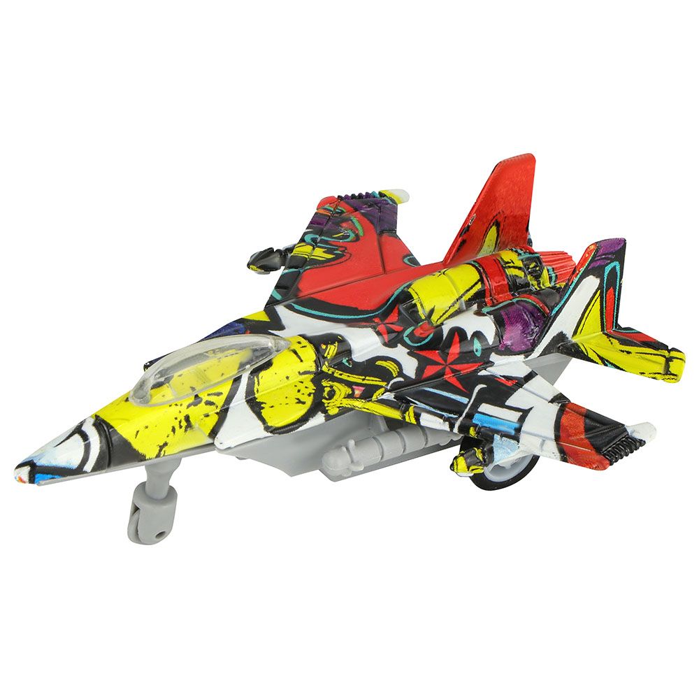 Kidzpro - Pull Back Diecast Jet Fighter 1pc - Style May Vary