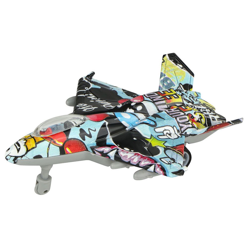 Kidzpro - Pull Back Diecast Jet Fighter 1pc - Style May Vary