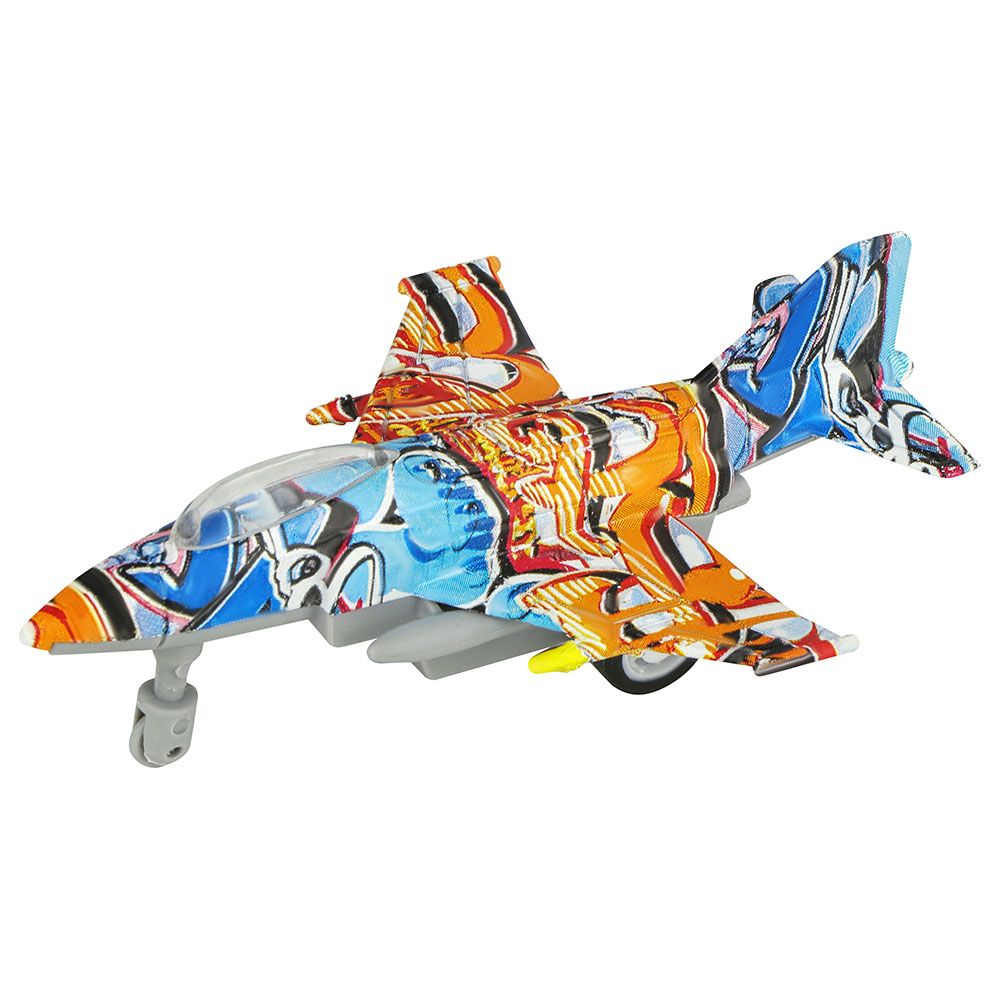 Kidzpro - Pull Back Diecast Jet Fighter 1pc - Style May Vary