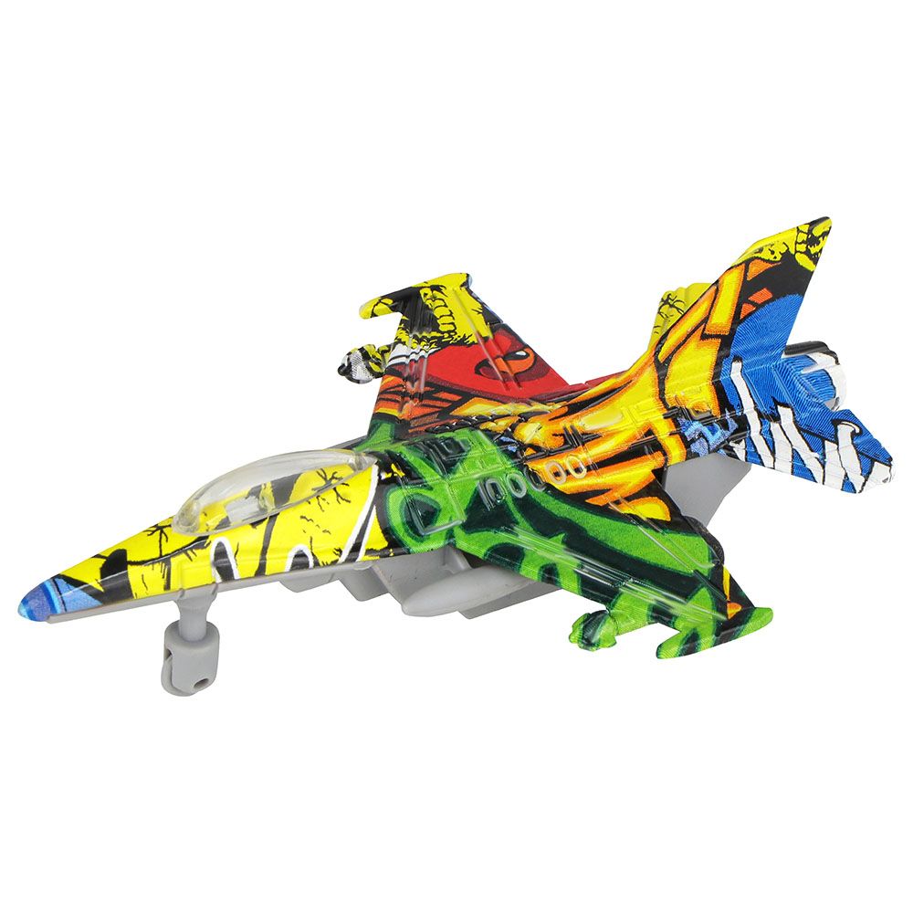 Kidzpro - Pull Back Diecast Jet Fighter 1pc - Style May Vary