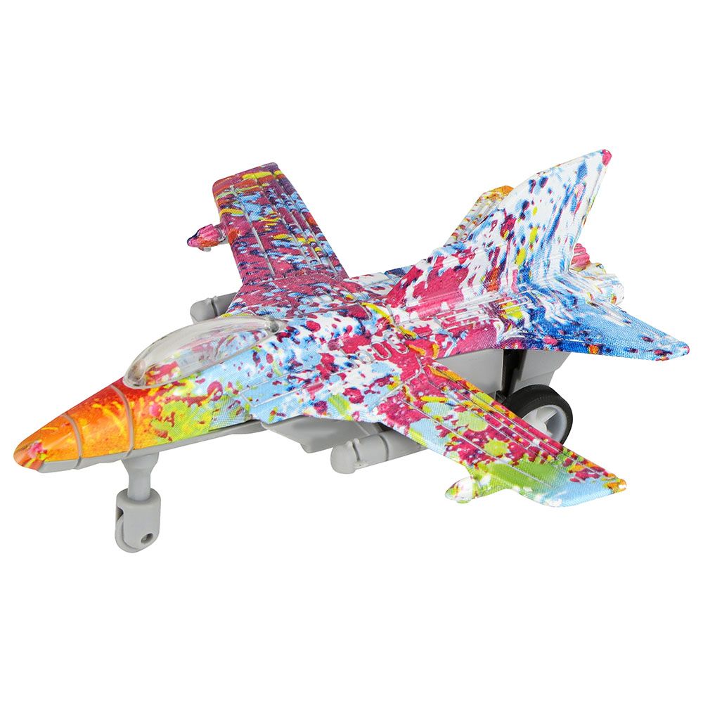 Kidzpro - Pull Back Diecast Jet Fighter 1pc - Style May Vary