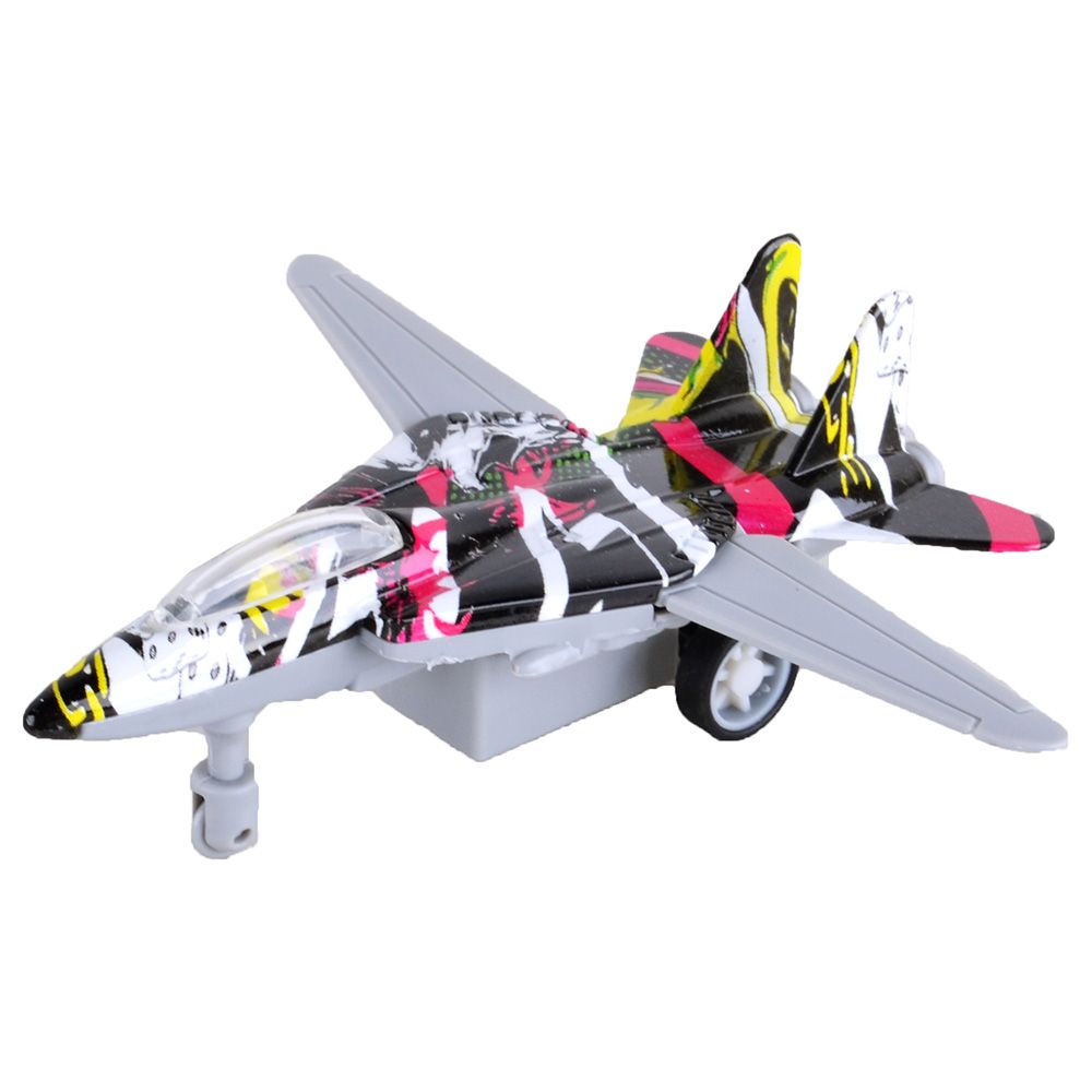 Kidzpro - Pull Back Diecast Jet Fighter 1pc - Style May Vary