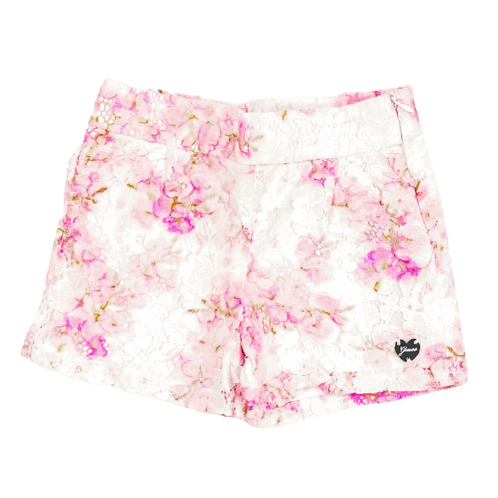 Guess - Girl's Floral Printed Shorts - Cherry Blossom