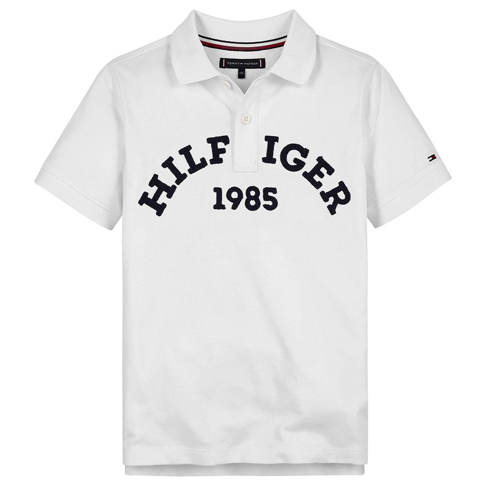 Tommy Hilfiger - Monotype 1985 Arch Short Sleeves Polo Shirt - White