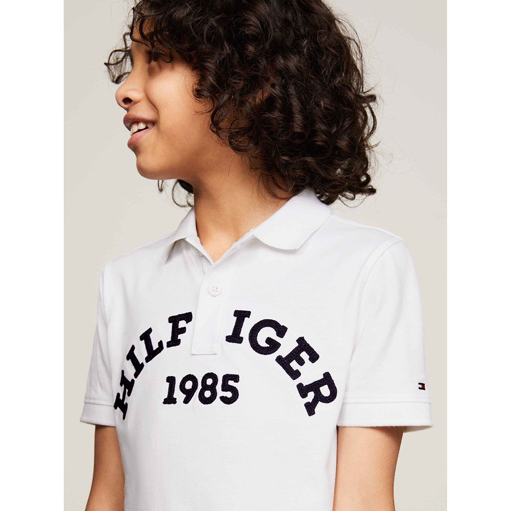 Tommy Hilfiger - Monotype 1985 Arch Short Sleeves Polo Shirt - White