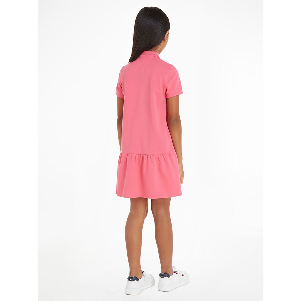 Tommy Hilfiger - Essential Dropped Waist Polo Dress - Pink