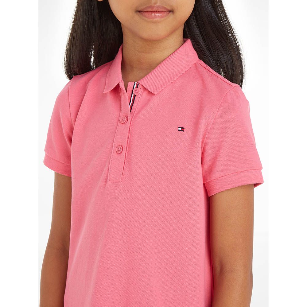 Tommy Hilfiger - Essential Dropped Waist Polo Dress - Pink