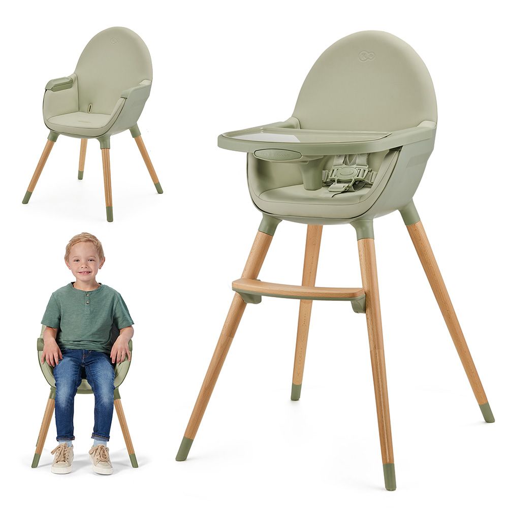 Kinderkraft - 2-in-1 Fini 2 Baby High Chair - Green