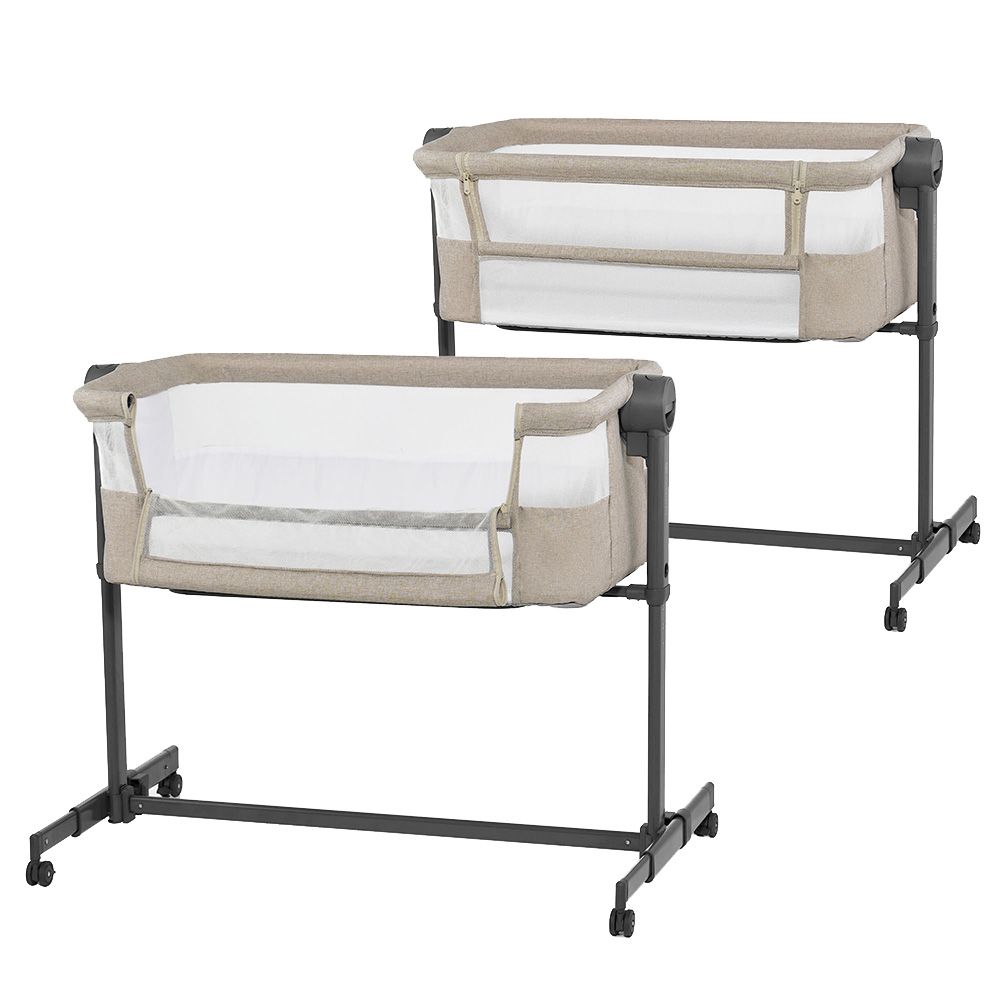 Kinderkraft - 2-in-1 Neste Up 2 Bedside Crib - Beige