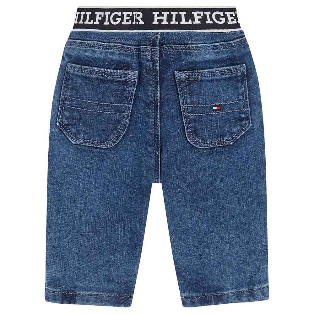 Tommy Hilfiger - Baby Monotype Denim Pants - Blue