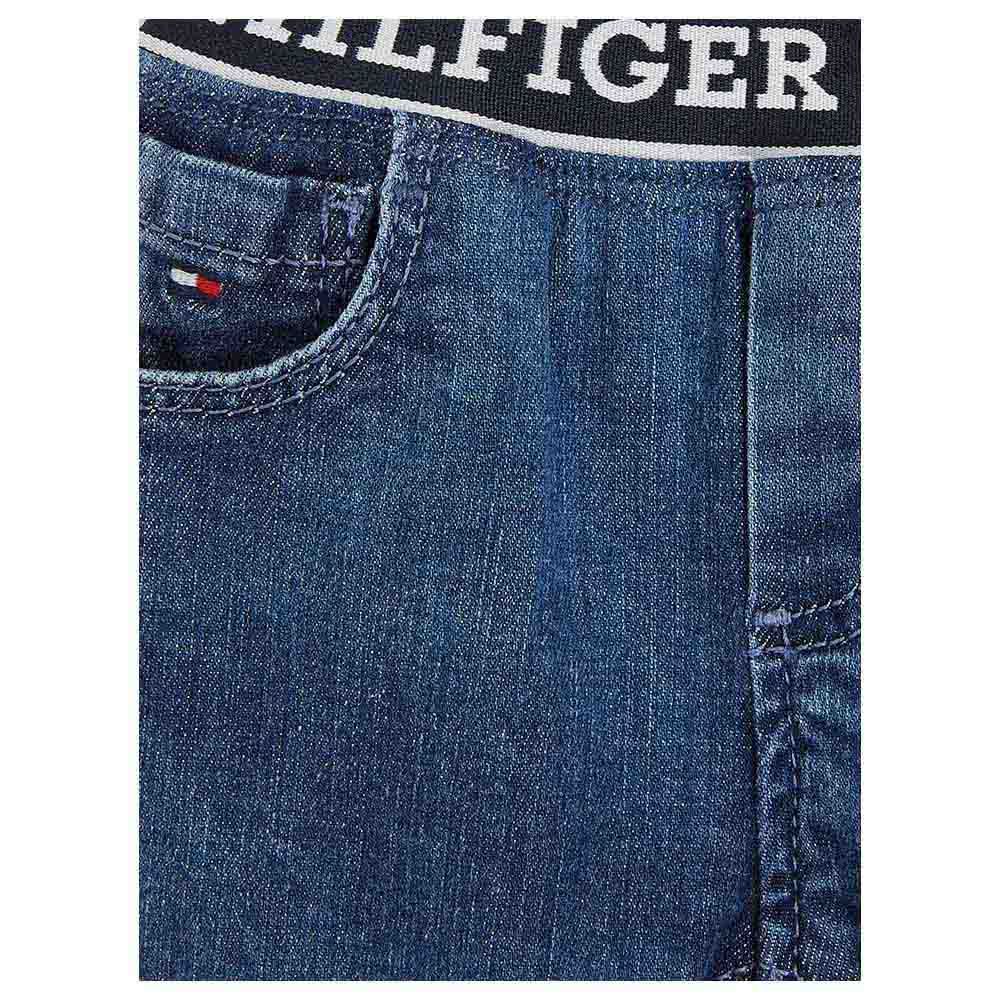 Tommy Hilfiger - Baby Monotype Denim Pants - Blue