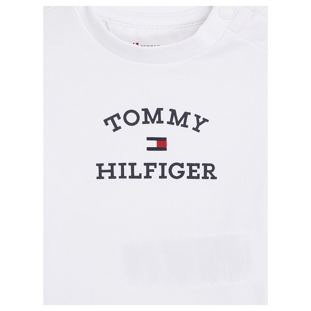 Tommy Hilfiger - 2pc-Set - Baby TH Logo T-Shirt And Shorts- White