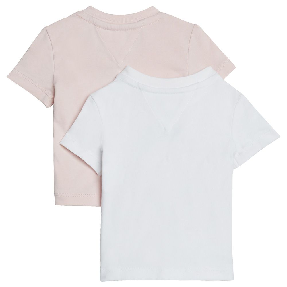 Tommy Hilfiger - 2pc-Set - Baby Flag Character Tee - Pink