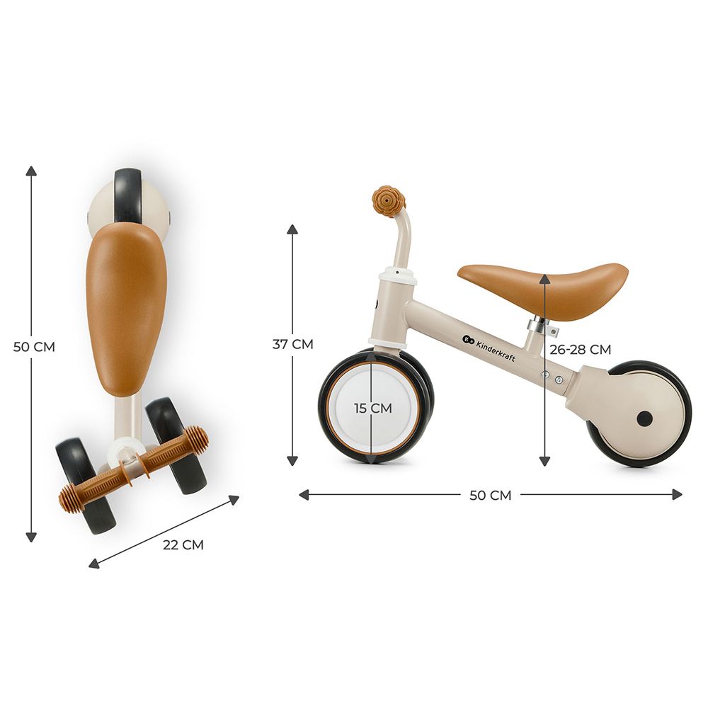 Kinderkraft - Cutie Balance Bike - Beige