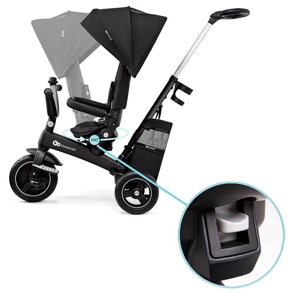 Kinderkraft - Easytwist Tricycle - Black