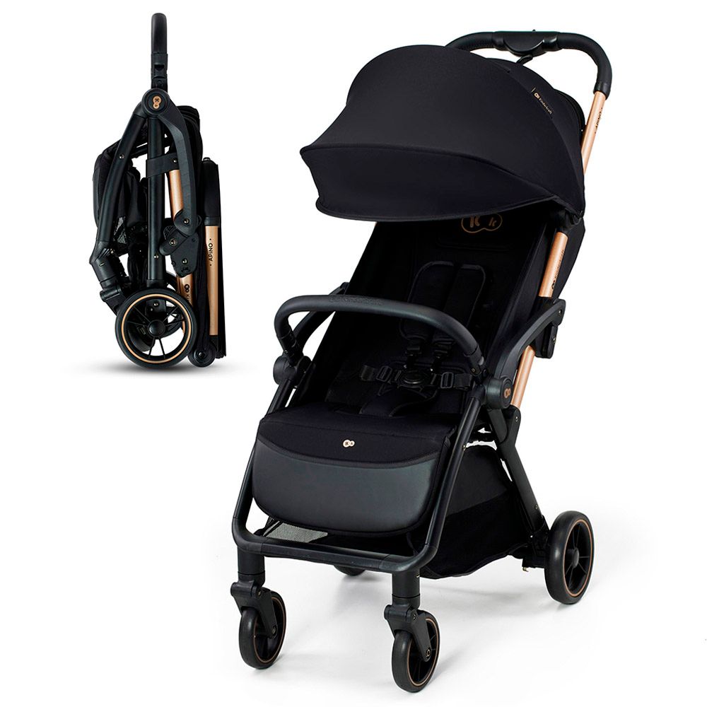 Kinderkraft - Apino Compact Auto-fold Baby Stroller  - Black