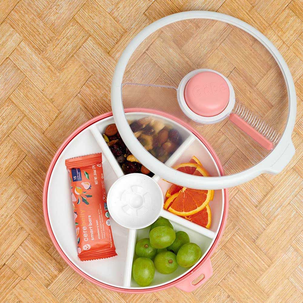 Gobe - Kids Baby Spinner Meal & Snack Box - Coral