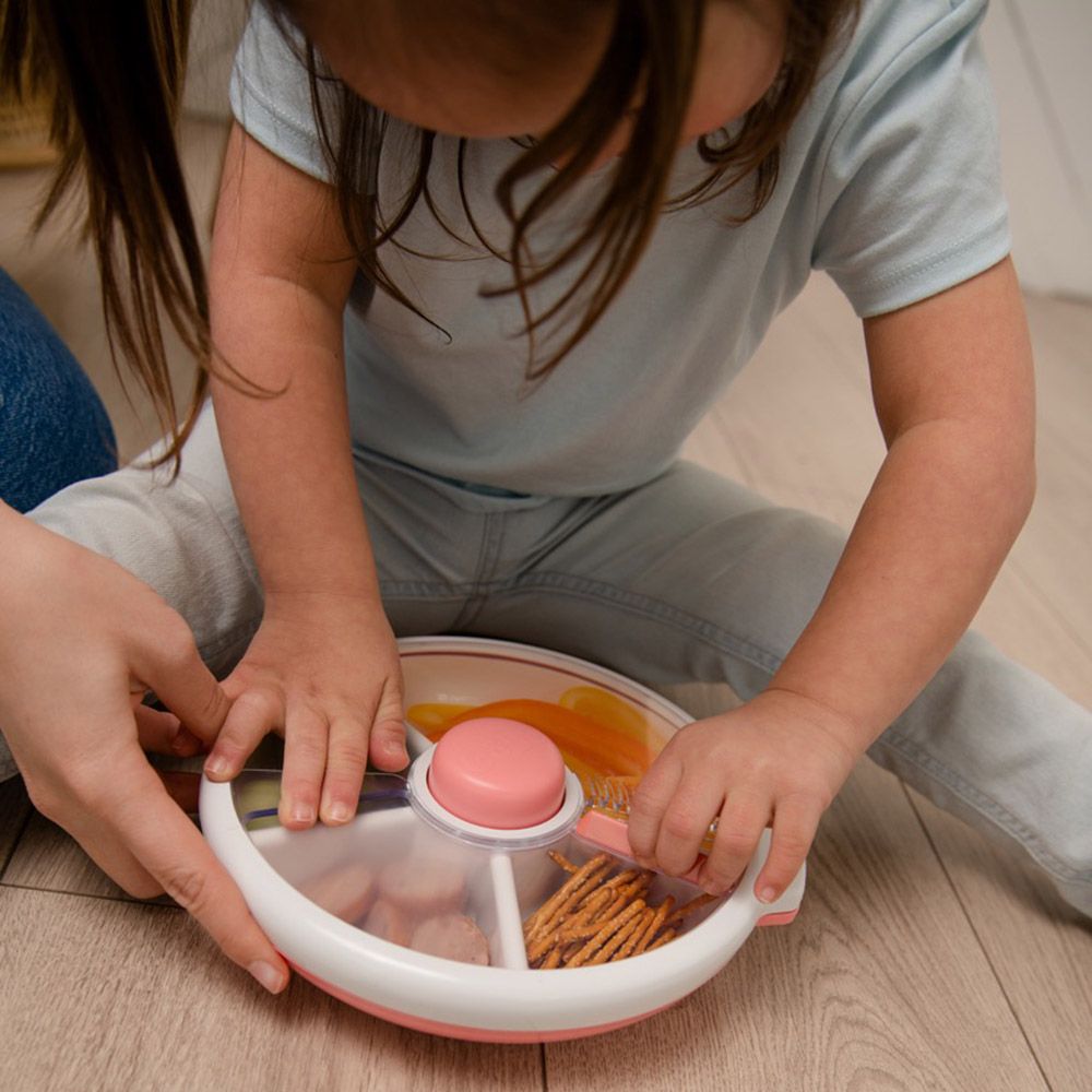 Gobe - Kids Baby Spinner Meal & Snack Box - Coral