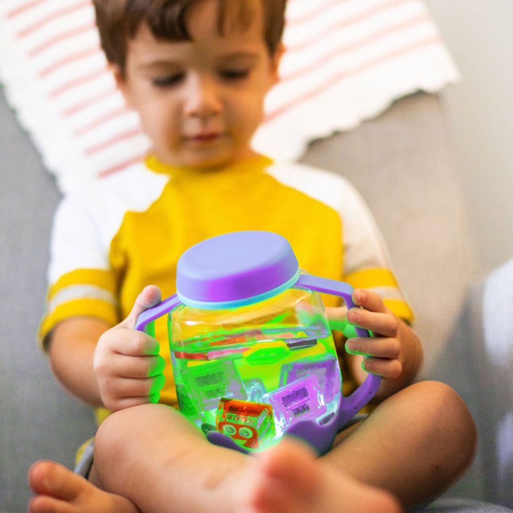 Glo Pals - Water Activated Play Jar Toy / Bath Toys - Purple