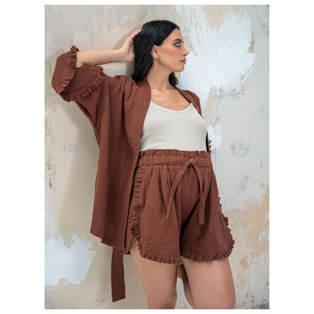 Bump'in Maternity - Freya Shorts - Brown