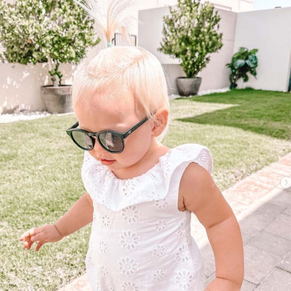 Sydney - Black Mirrored Kids Sunglasses