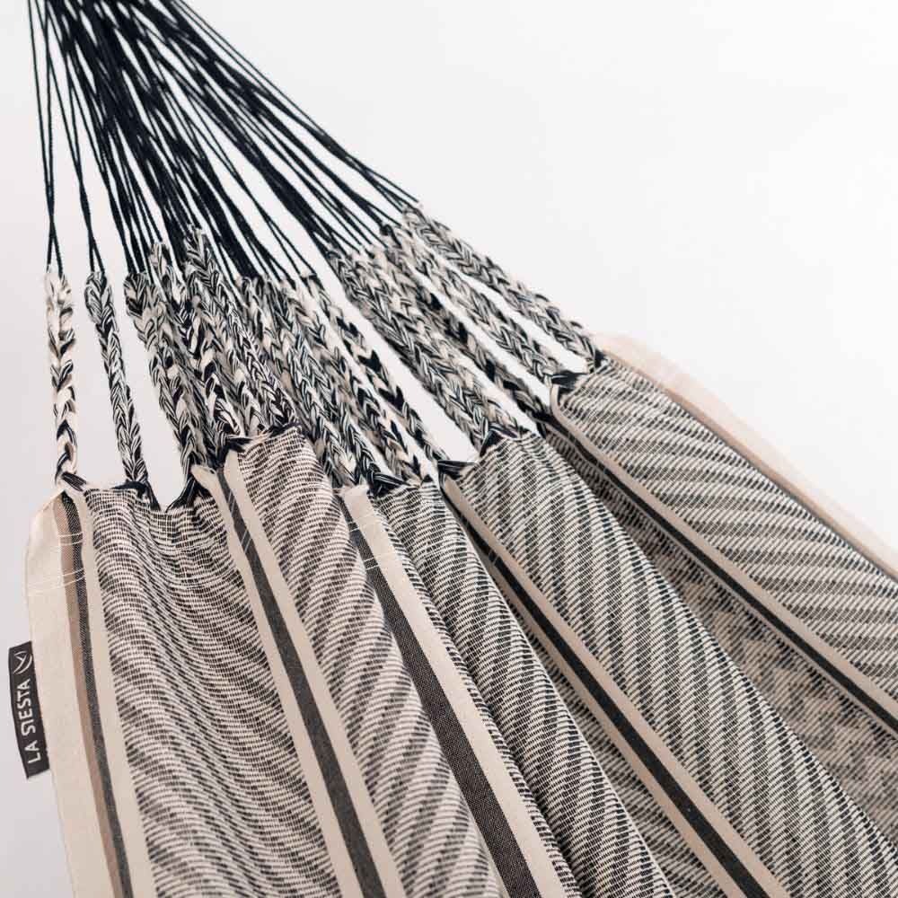 La Siesta - Flora Organic Cotton Classic Hammock Swing - Zebra - 160 cm