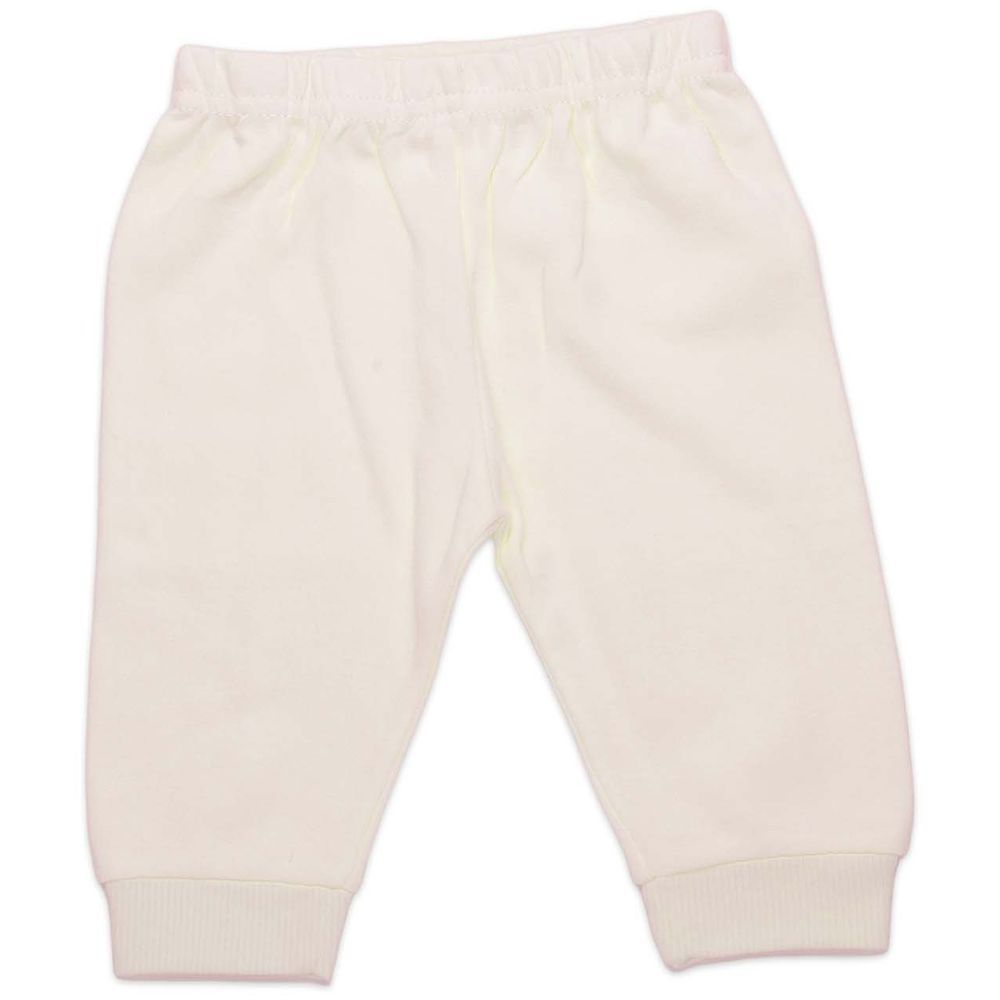 Luay - Ultra Soft Fabric Ribbed Pants - Cream