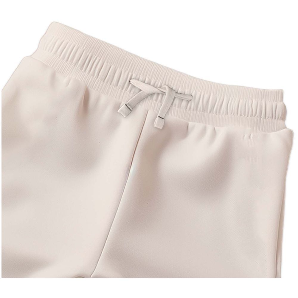 Luay - Ultra Soft Fabric Ribbed Pants - Cream