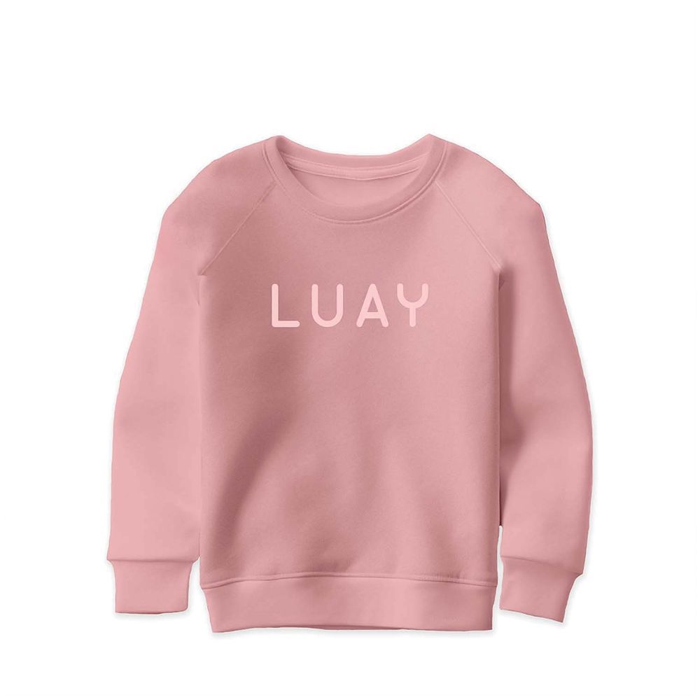 Luay - 2pc-Set - Ultra Soft Fabric Sweatshirt & Pants - Peach