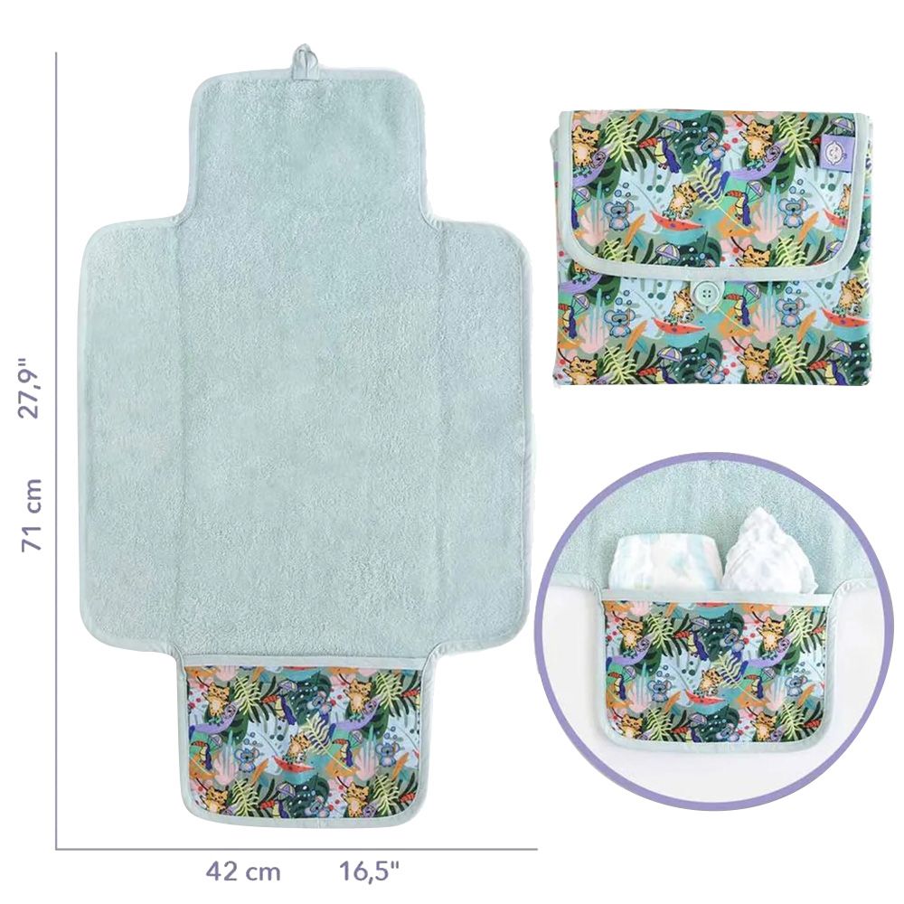 Milk&Moo - Jungle Friends Baby Diaper Foldable Changing Pad