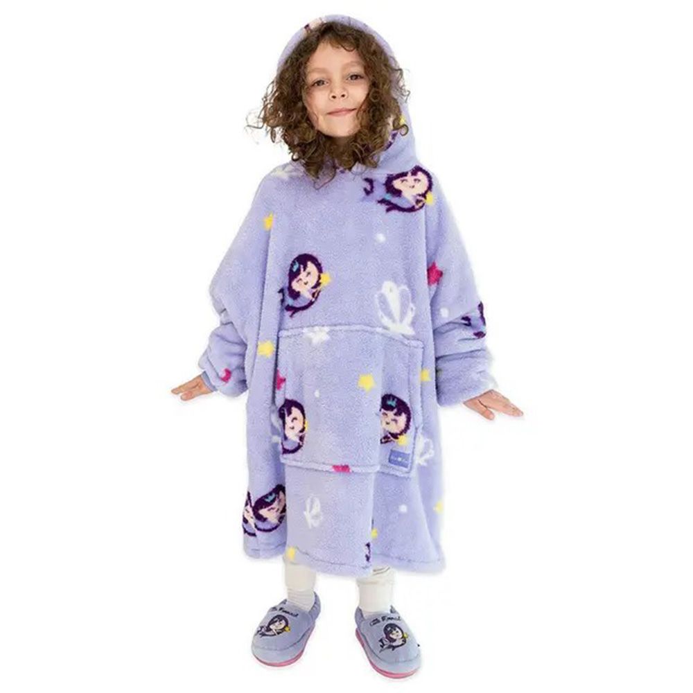 Milk&Moo - Little Mermaid Wearable Blanket Hoodie - Purple