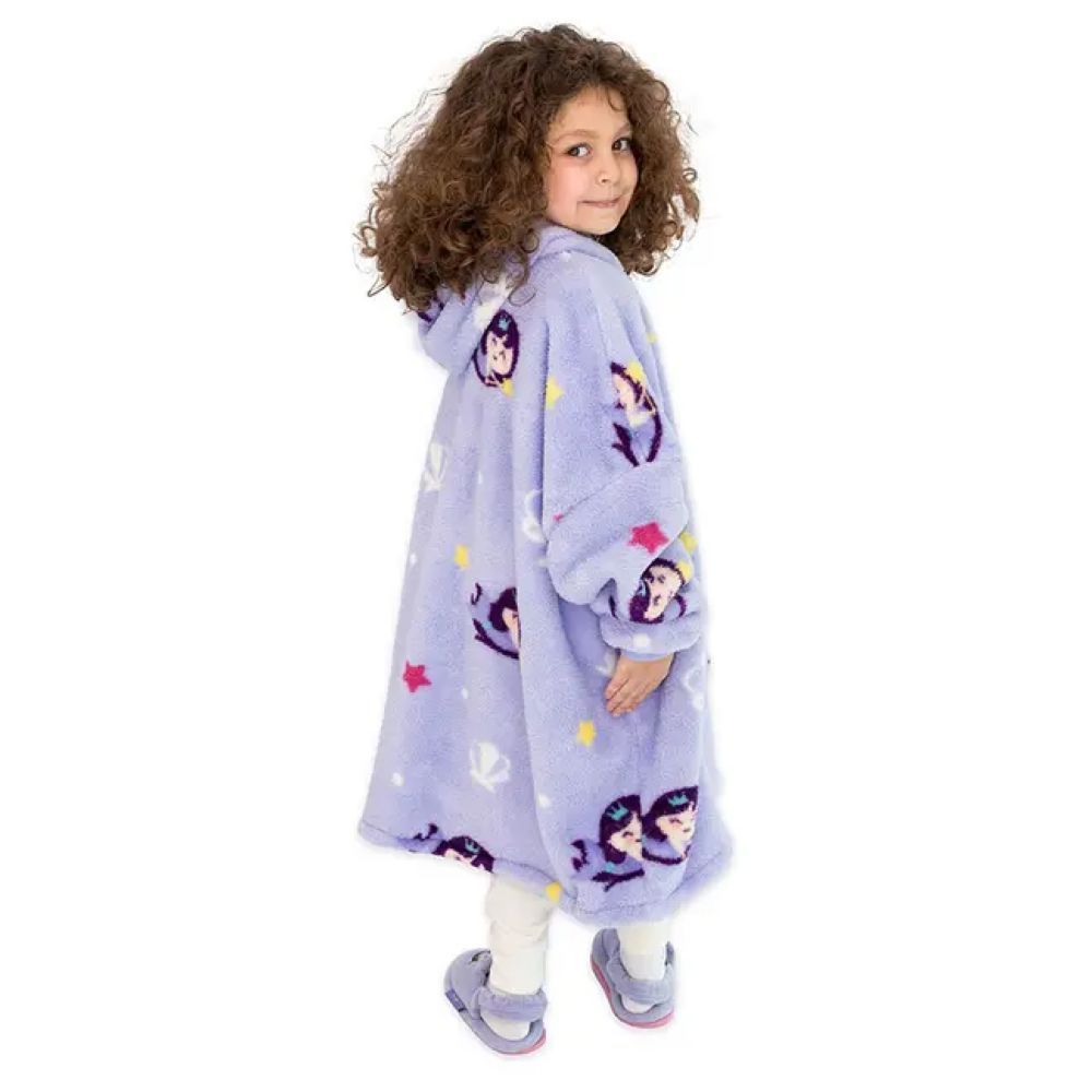 Milk&Moo - Little Mermaid Wearable Blanket Hoodie - Purple