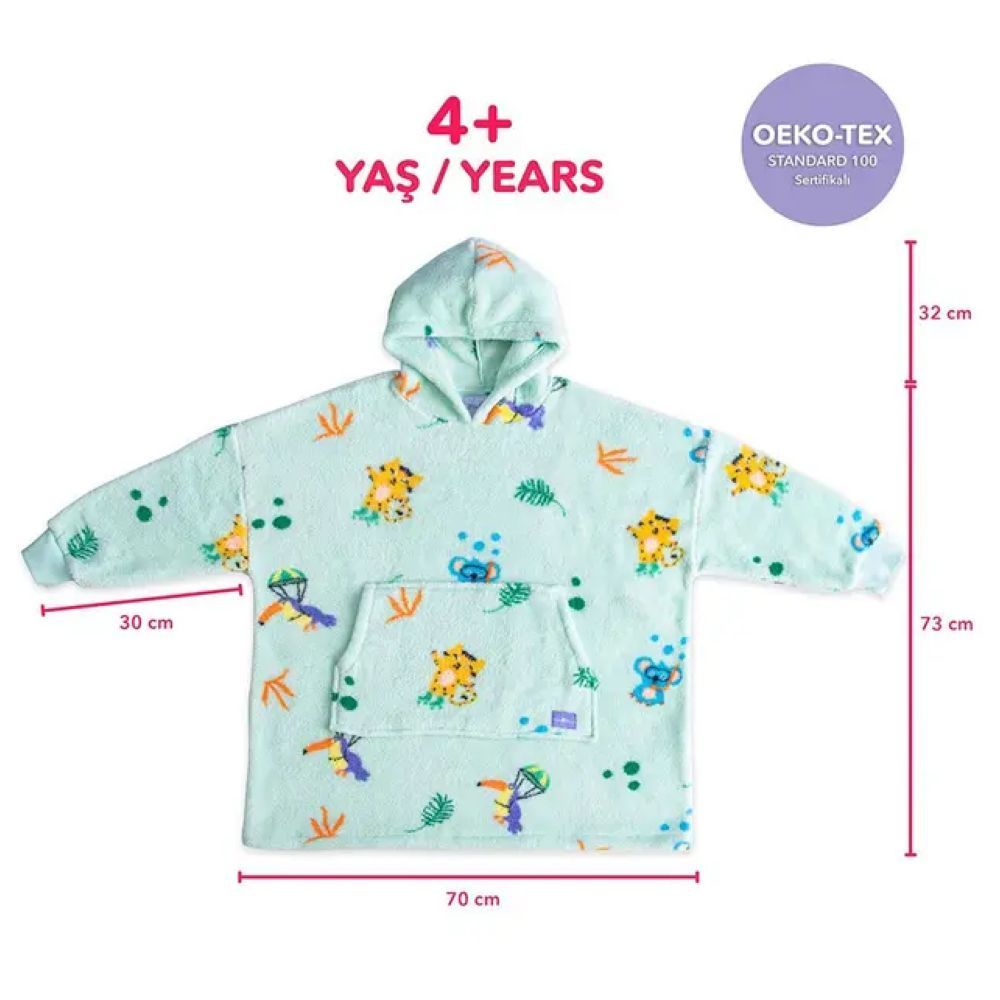 Milk&Moo - Little Mermaid Wearable Blanket Hoodie - Green