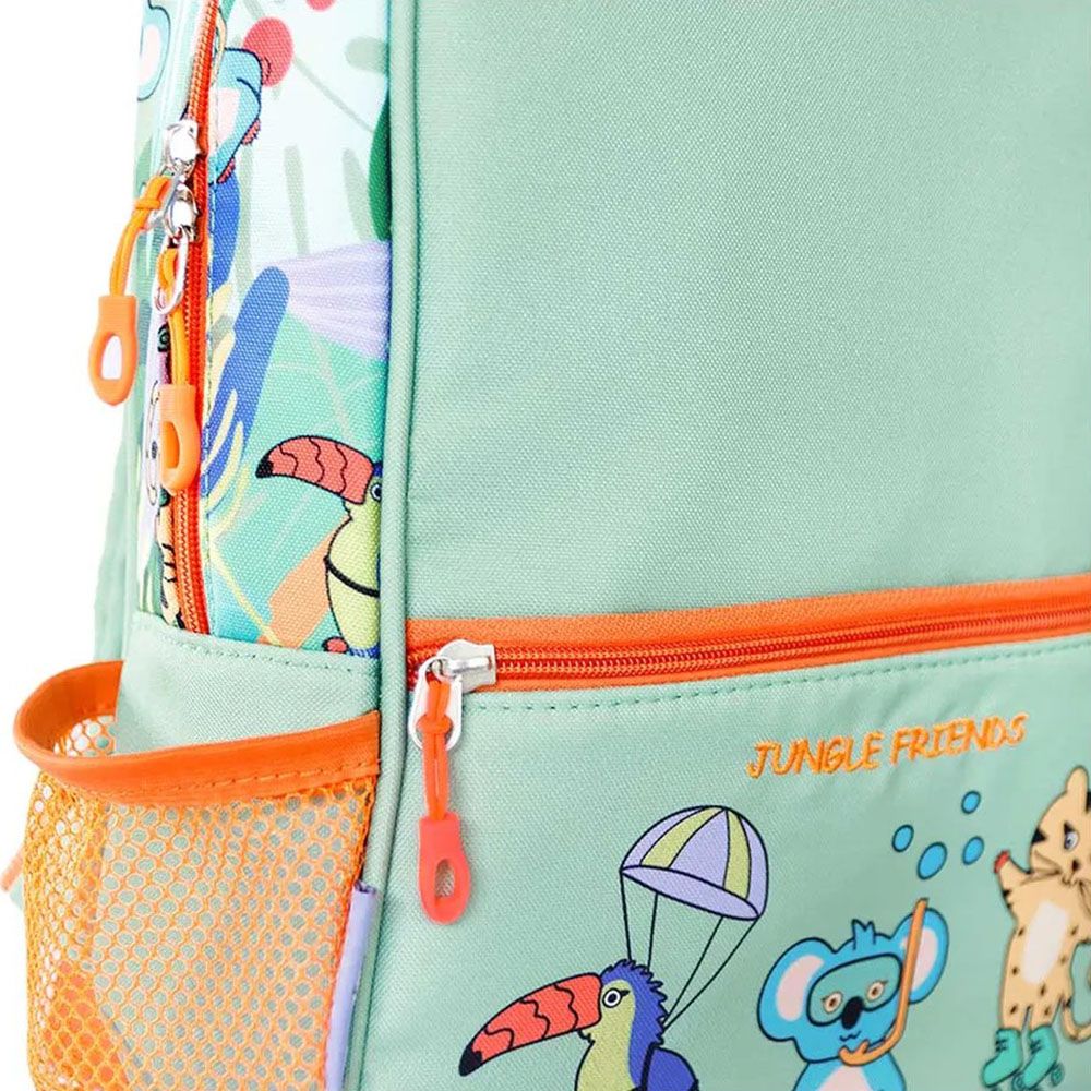 Milk&Moo - Kids School Backpack - 12.99 inch - Green