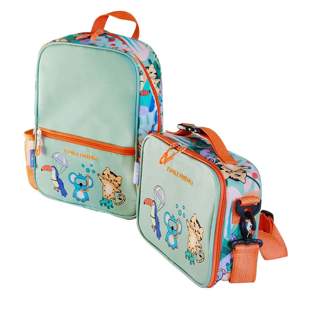 Milk&Moo - Kids School Backpack - 12.99 inch - Green