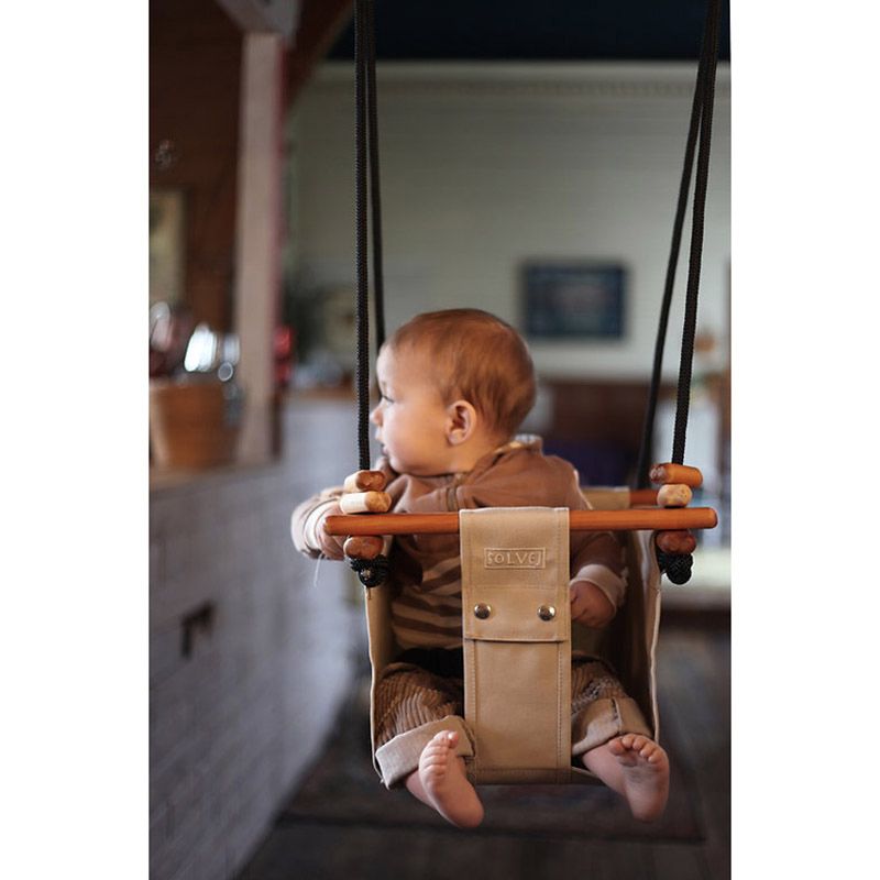 Solvej - Baby & Toddler Swing - Soft Linen