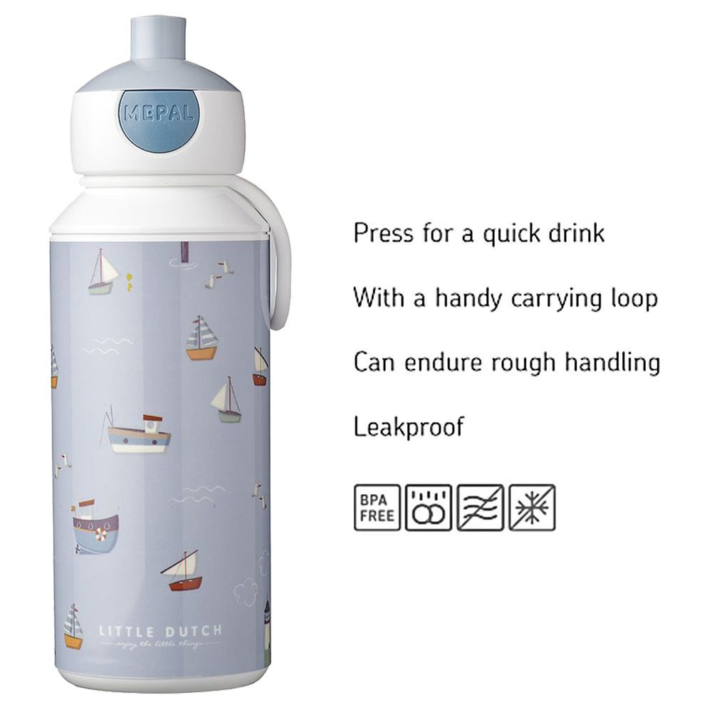 Mepal - Drinking Bottle Pop-Up Campus - 400ml - Sailors Bay