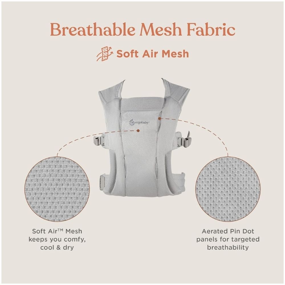 Ergobaby - Embrace Soft Air Mesh Baby Carrier - Grey