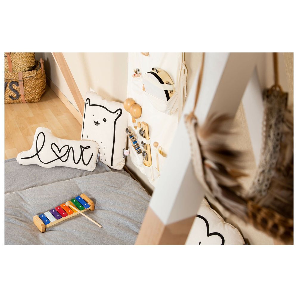 Childhome - Canvas Cushion - Love Letter