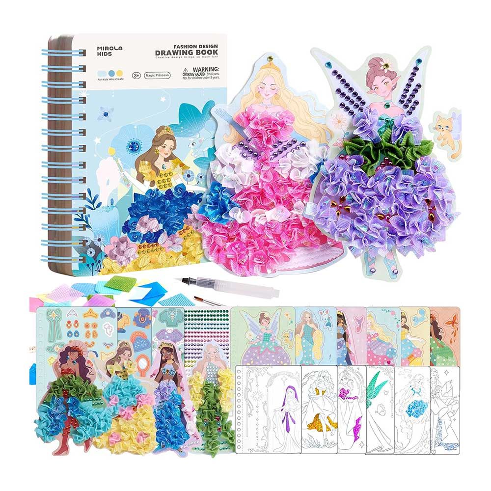 Jar Melo - Fashion Design Drawing Book - Magic Princess - 27 Pcs