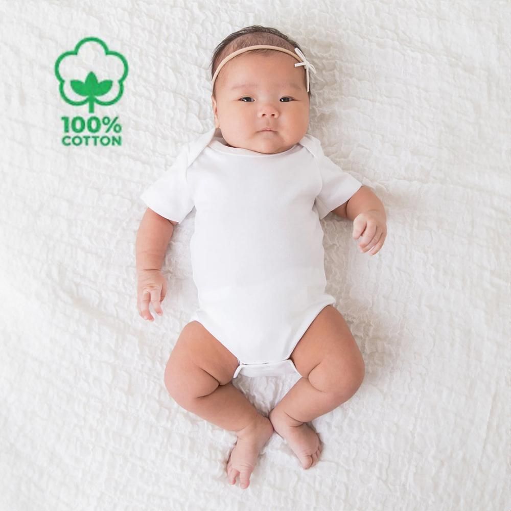 Tiny Toes - 100% Cotton Pack of 5 Short Sleeve Bodysuit (Exclusive)