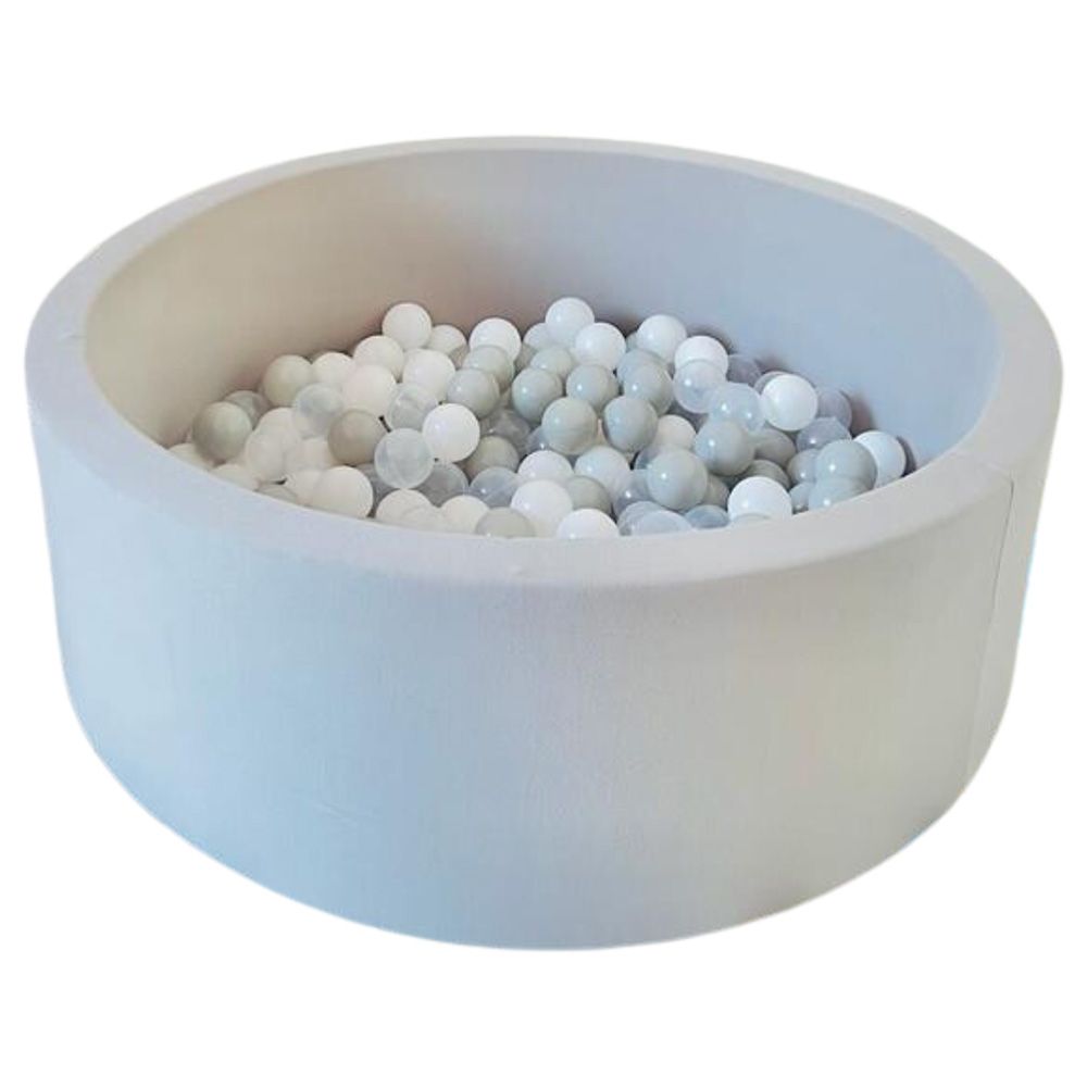 Mumfactory - Ball Pool Pit With 200 Ocean Balls - Grey