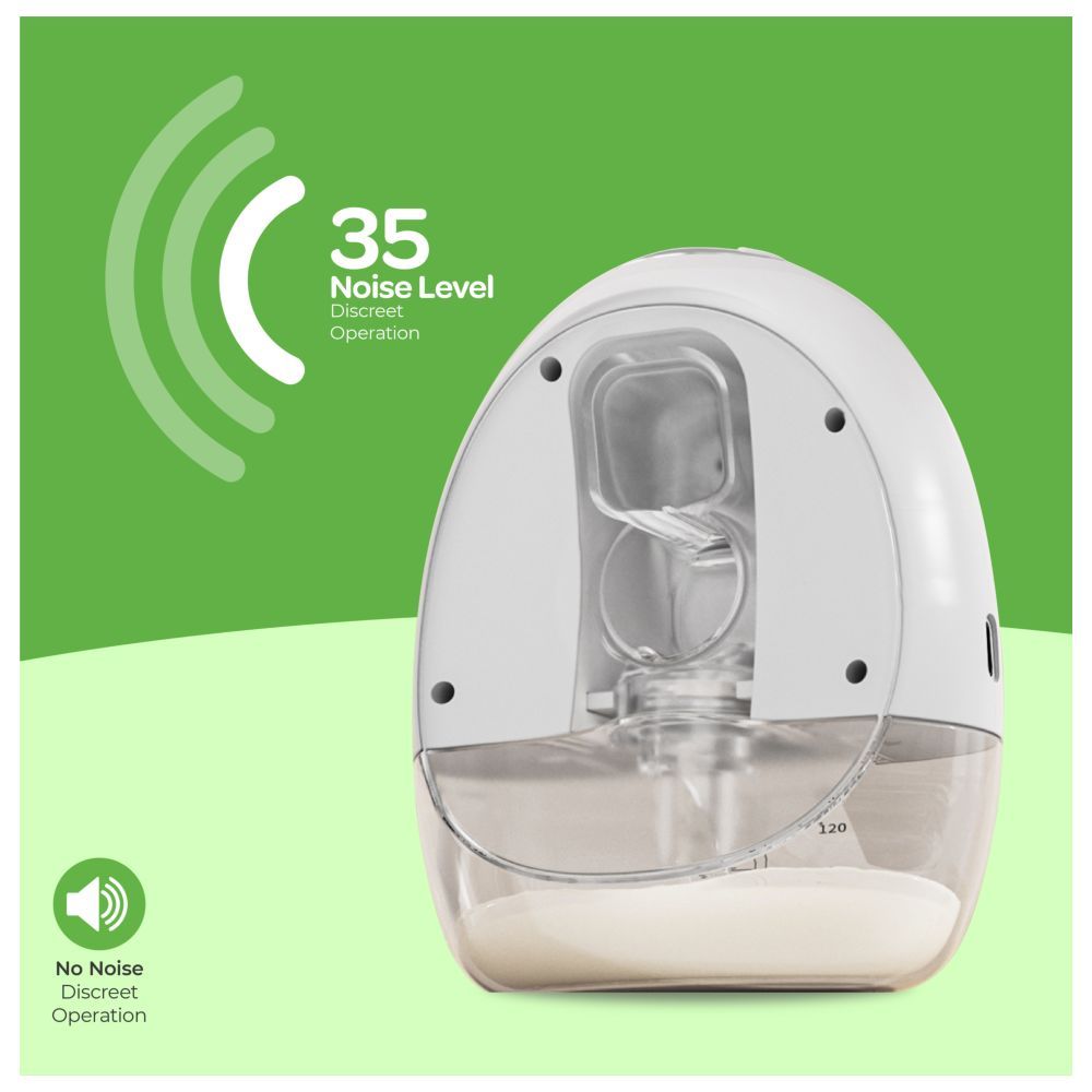 Moon - Wearable Hands-Free Breast Pump - White - 150 ml