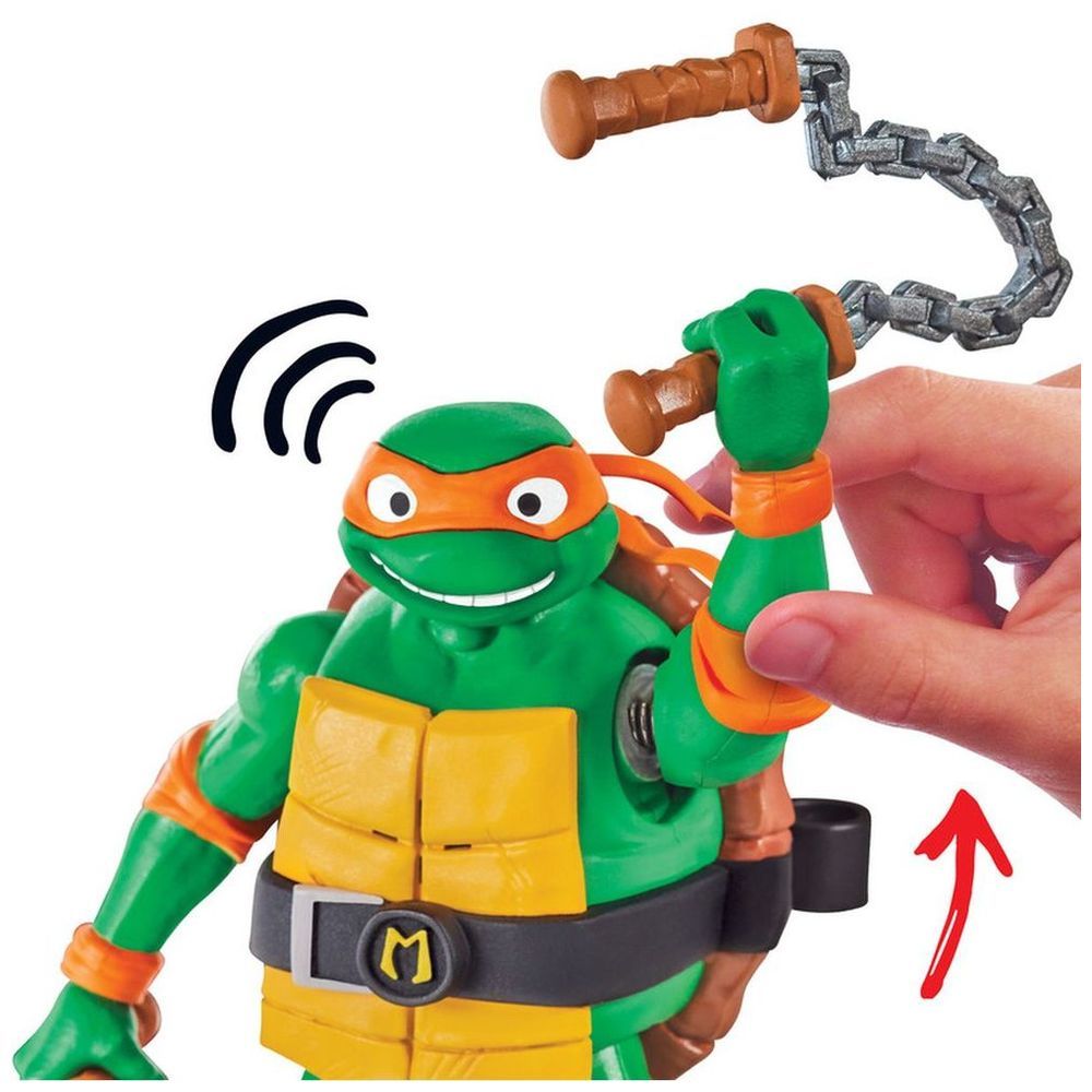 Playmates Toys - Ninja Shouts Michelangelo Figure - 5.5-Inch