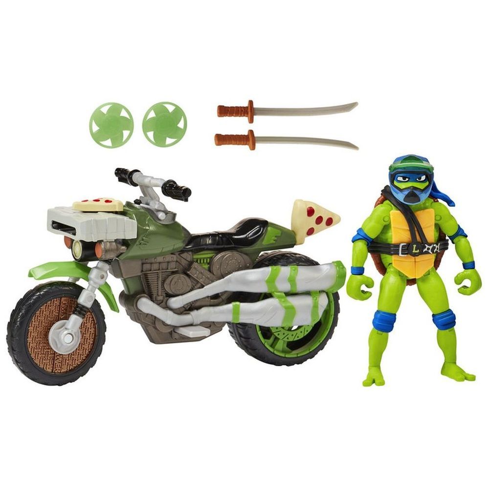 Playmates Toys - Ninja Leonardo Figure w/ Kick Cycle - 4.5-Inch